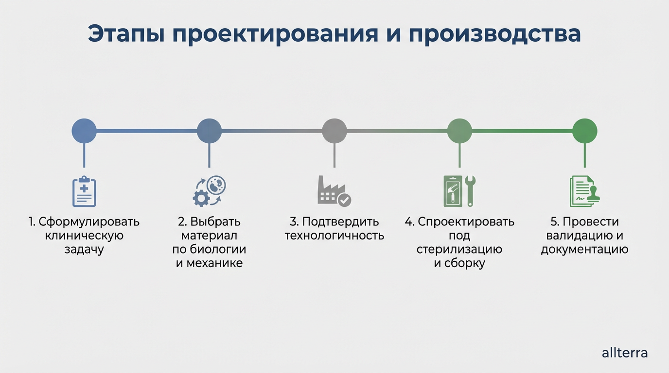 Этапы проектирования и производства